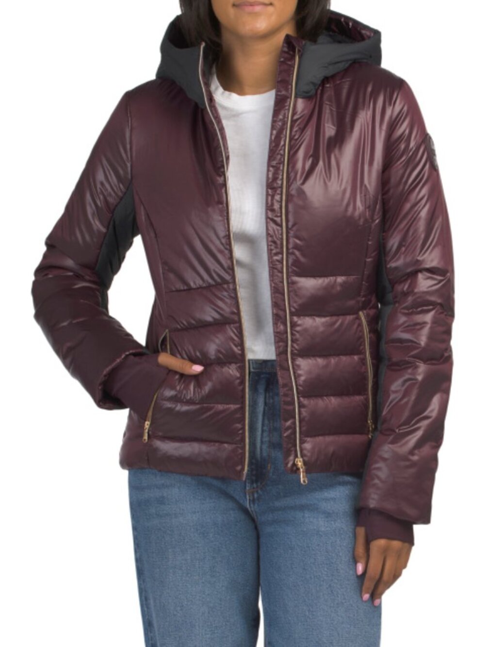 PAJAR rosie contrast puffer jacket